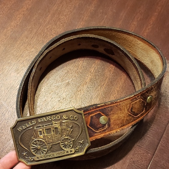 wells fargo belt buckle